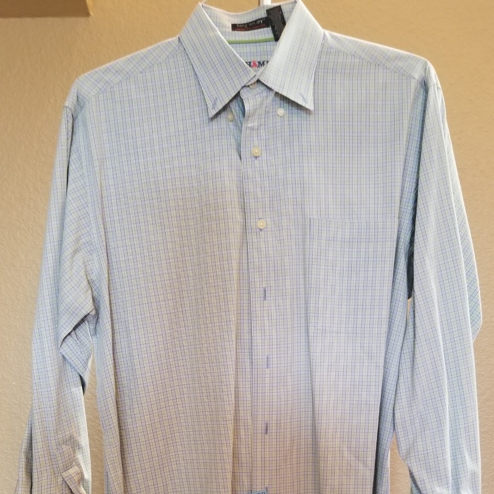 Tehama mens plaid button down oxford. COOLMAX
